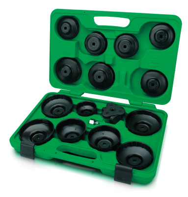 Набор съемников масляных фильтров 16 предметов TOPTUL JGAI1601 Набор съемников масляных фильтров 16 предметов TOPTUL JGAI1601