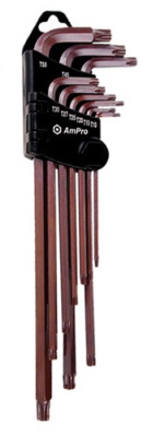 T22960 Набор длинных Г-образных TORX, 9 предметов (T10-T50)